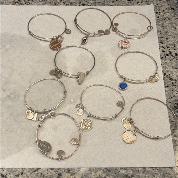 9 Alex and ani bracelets - Picture 1 of 1
